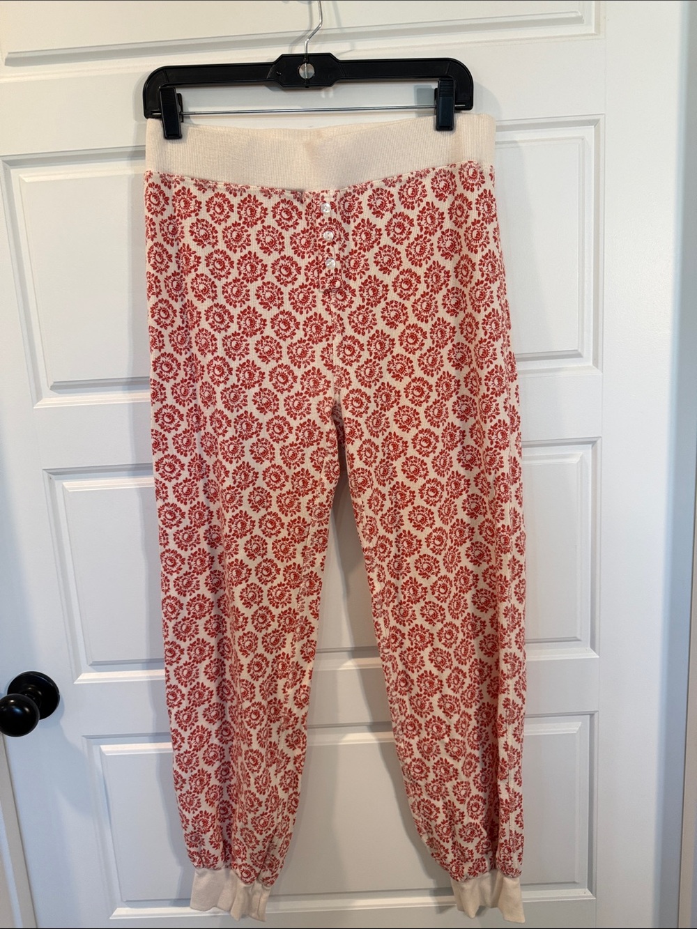By Anthropologie Long-Sleeve Waffle Knit Pyjama set small - Picture 7 of 9